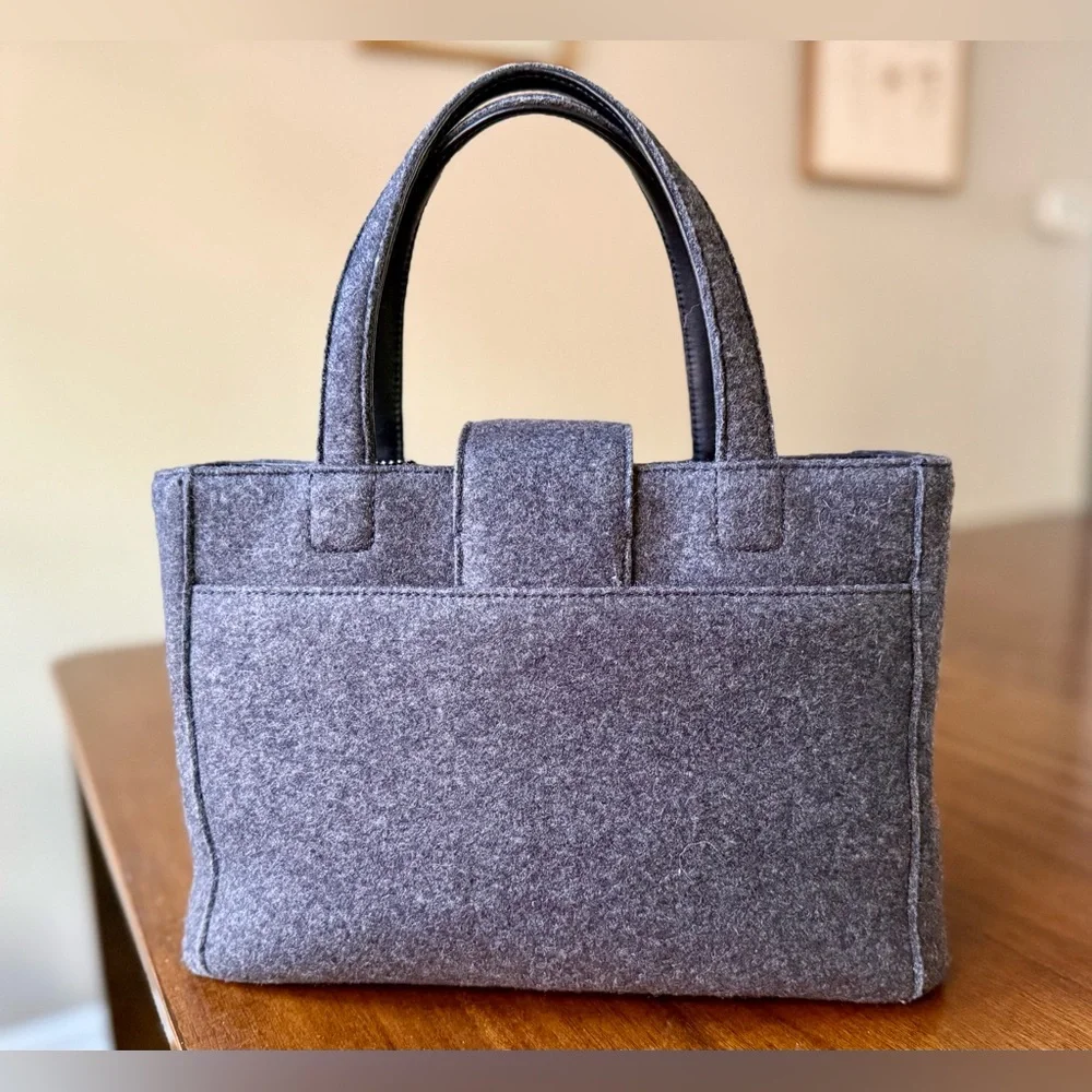 Vintage Coach Handbag German Wool Mini Turnlock Y2K 2000 - Picture 5 of 13